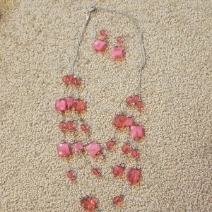 Statement Earring & Necklace Set w/ Giftbox